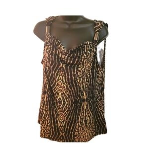 Kenneth Cole NWT Leopard Silky top